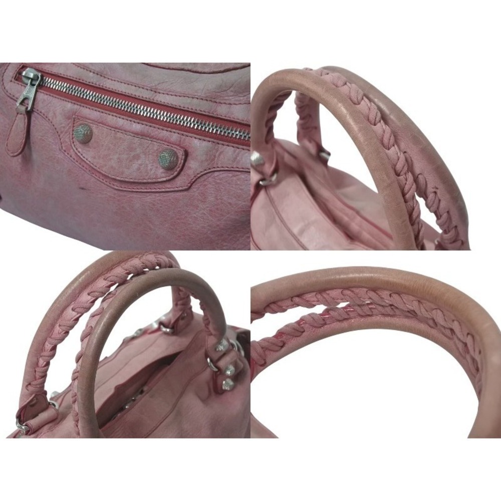 BALENCIAGA The Giant Town Handbag Pink Leather - Picture 5 of 10